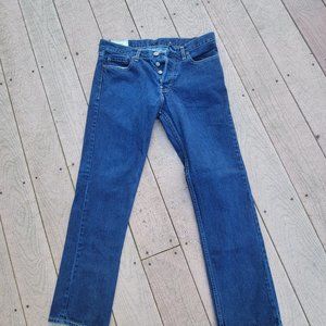 Hollister Slim Straight Button Front Jeans, Size 32 x 30